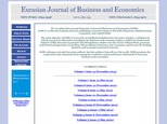 Eurasian Journal Of Business And Economics Citefactor Org Journal Research Paper Indexing Impact Factor