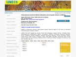 International journal of modern education and computer science impact factor