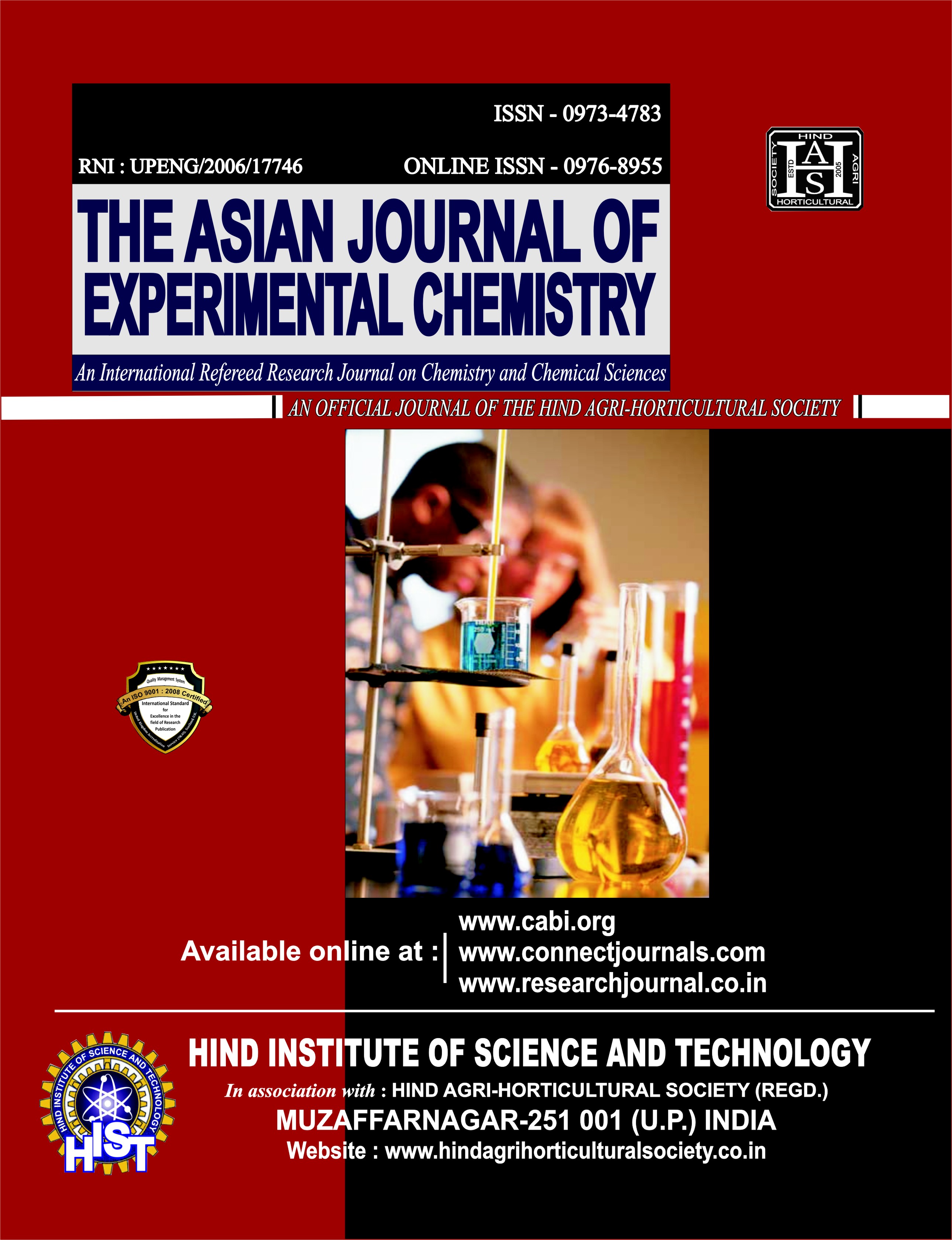 The Asian Journal of Experimental Chemistry